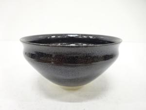 万代草山造　油滴釉　天目　茶碗